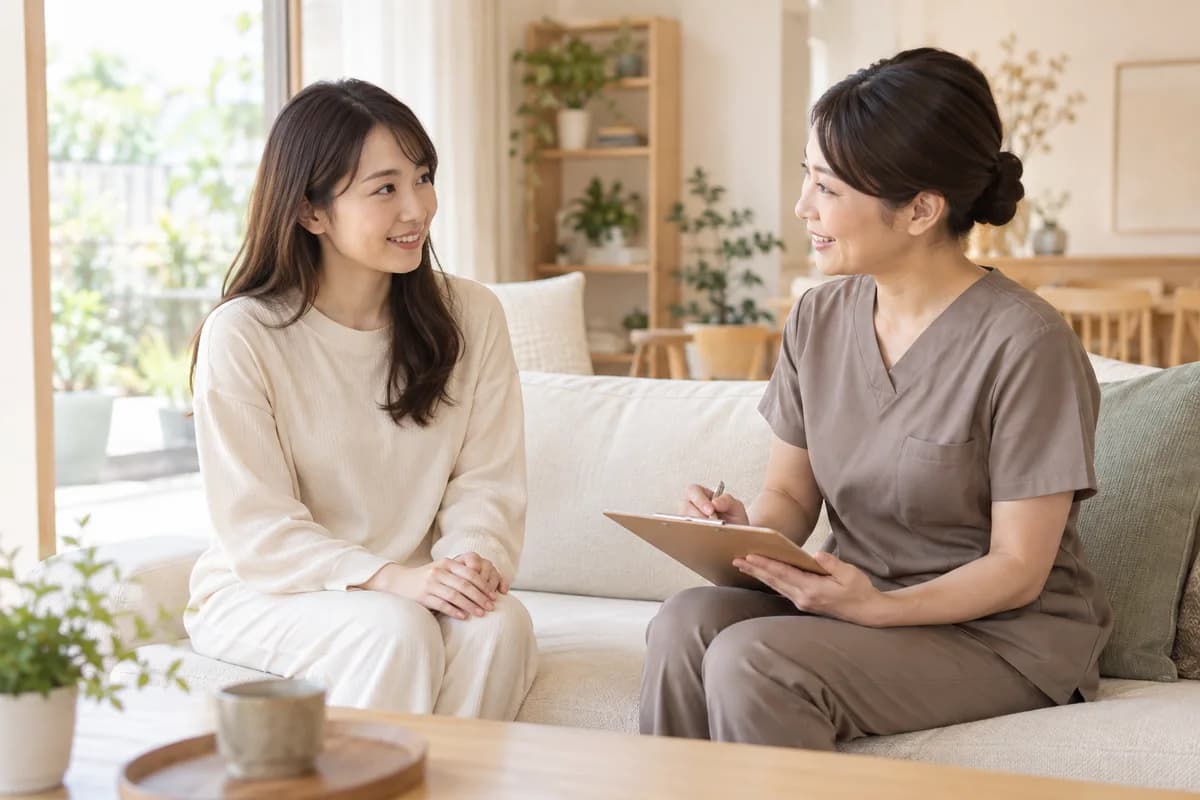 施術前に、希望や気になることを相談